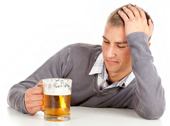 A man who drinks beer how to quit
